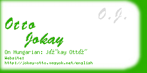 otto jokay business card